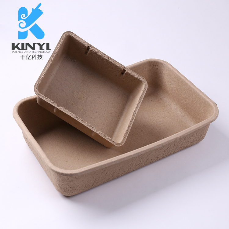 黄浆纸浆模塑防水猫砂盆
